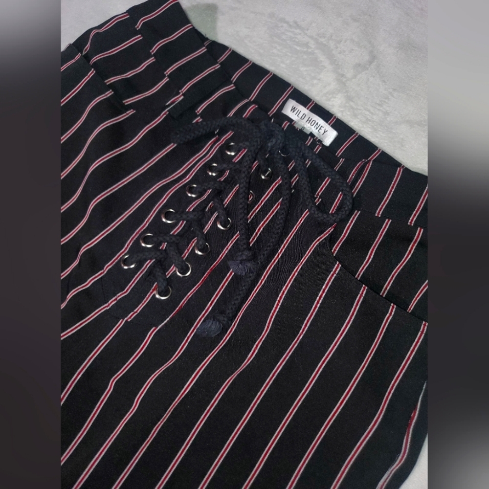 Flowy Wide Leg Striped Pants